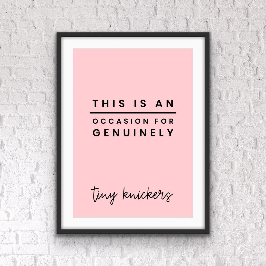 Cheeky Quote Print: Funny Bedroom Wall Art