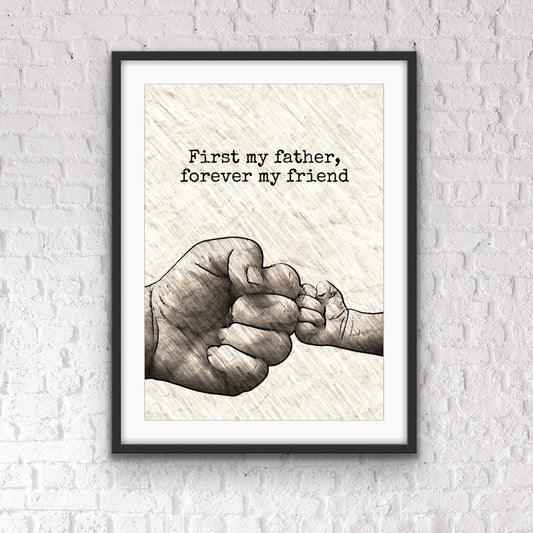 Dad daughter print, daddy prints, daddy gift, daddy poster, daddy gift ideas, Father’s Day print, Fathers day gifts