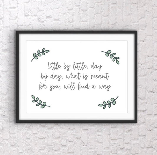 Positive Office Quote Print: Mental State Decor